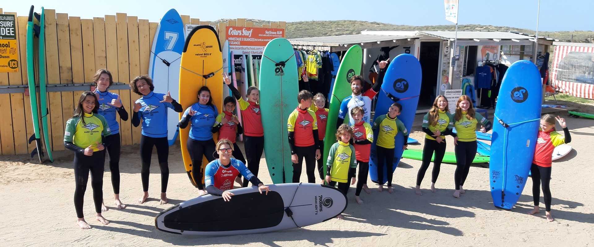 ecole de surf lezard atlantic bretignolles sur mer